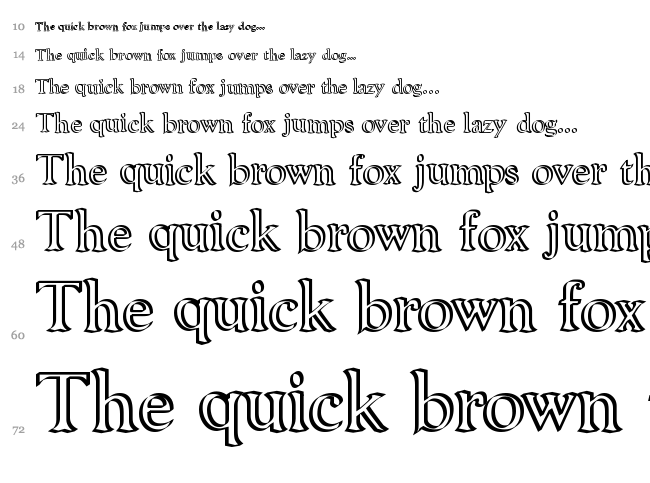 Niew CroMagnon font waterfall
